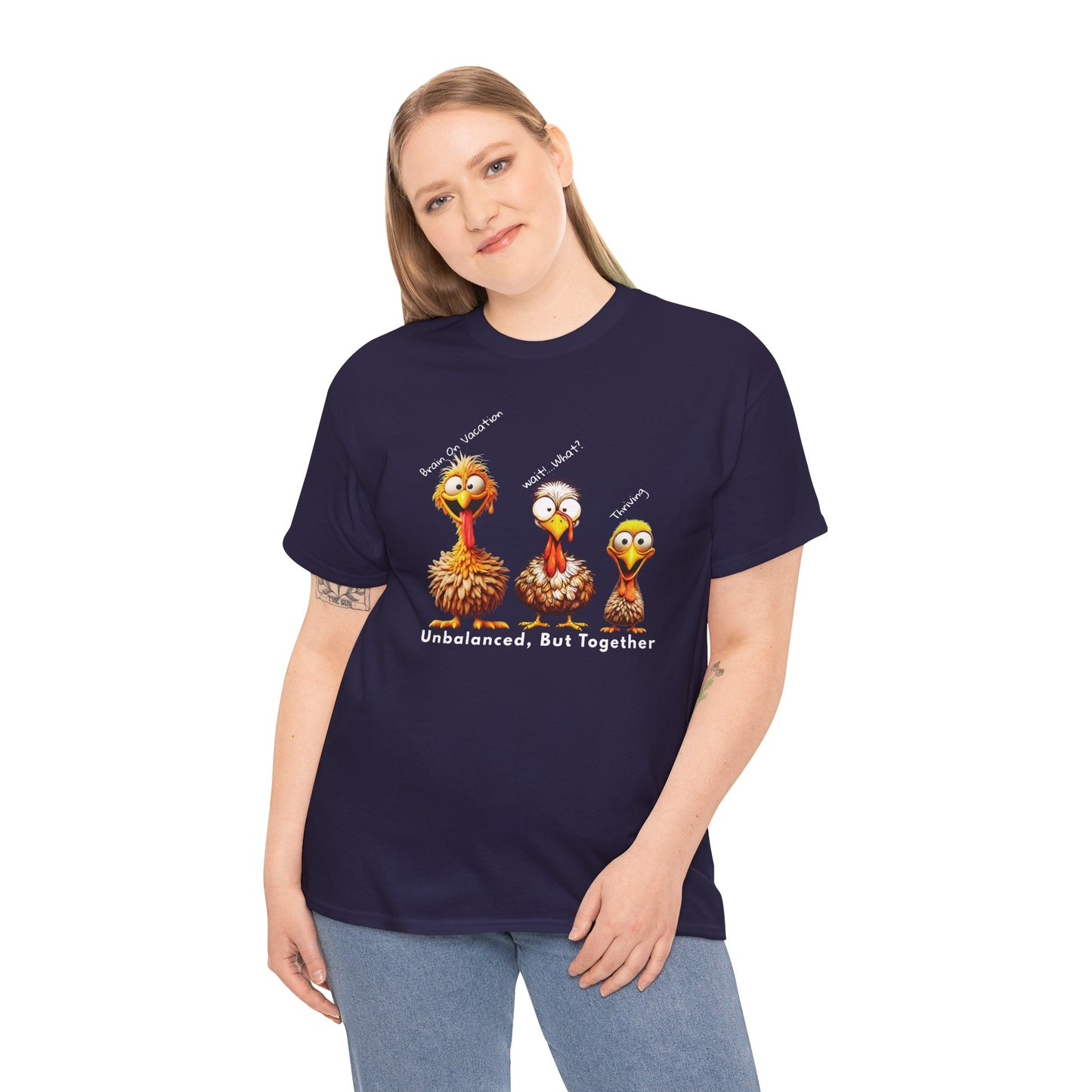 Unbalanced But Together – Funny Thanksgiving Turkey Unisex T-Shirt