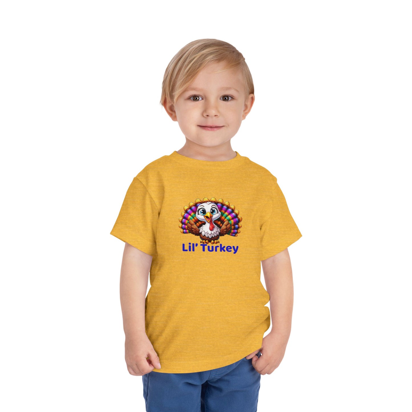 Lil’ Turkey – Toddler Thanksgiving Cotton T-Shirt