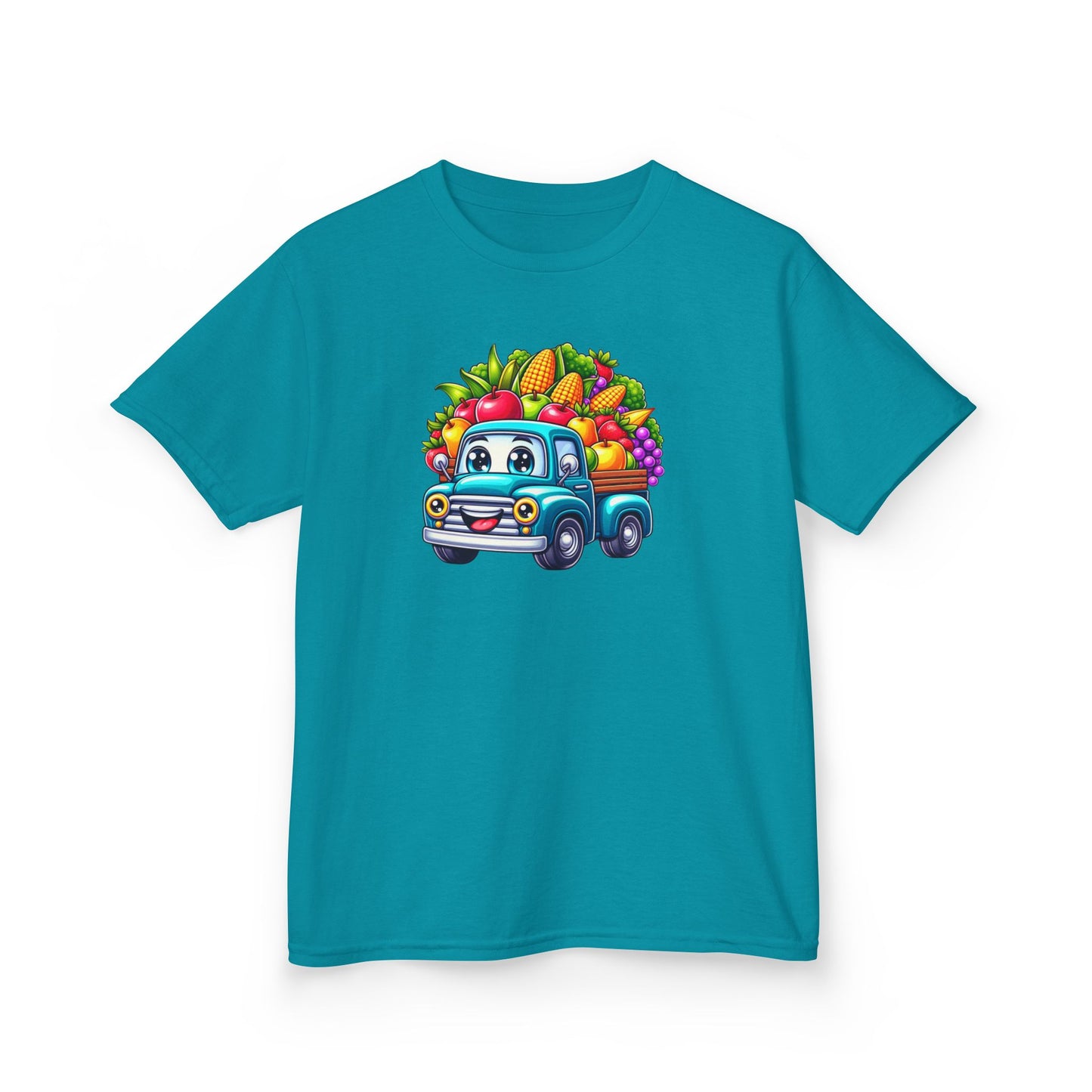 Fall Harvest Truck – Kids Cotton T-Shirt