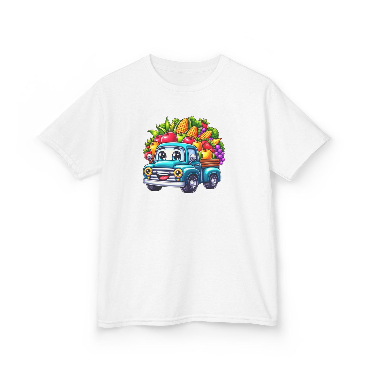 Fall Harvest Truck – Kids Cotton T-Shirt