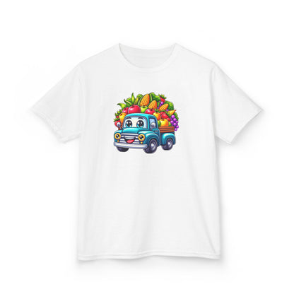 Fall Harvest Truck – Kids Cotton T-Shirt