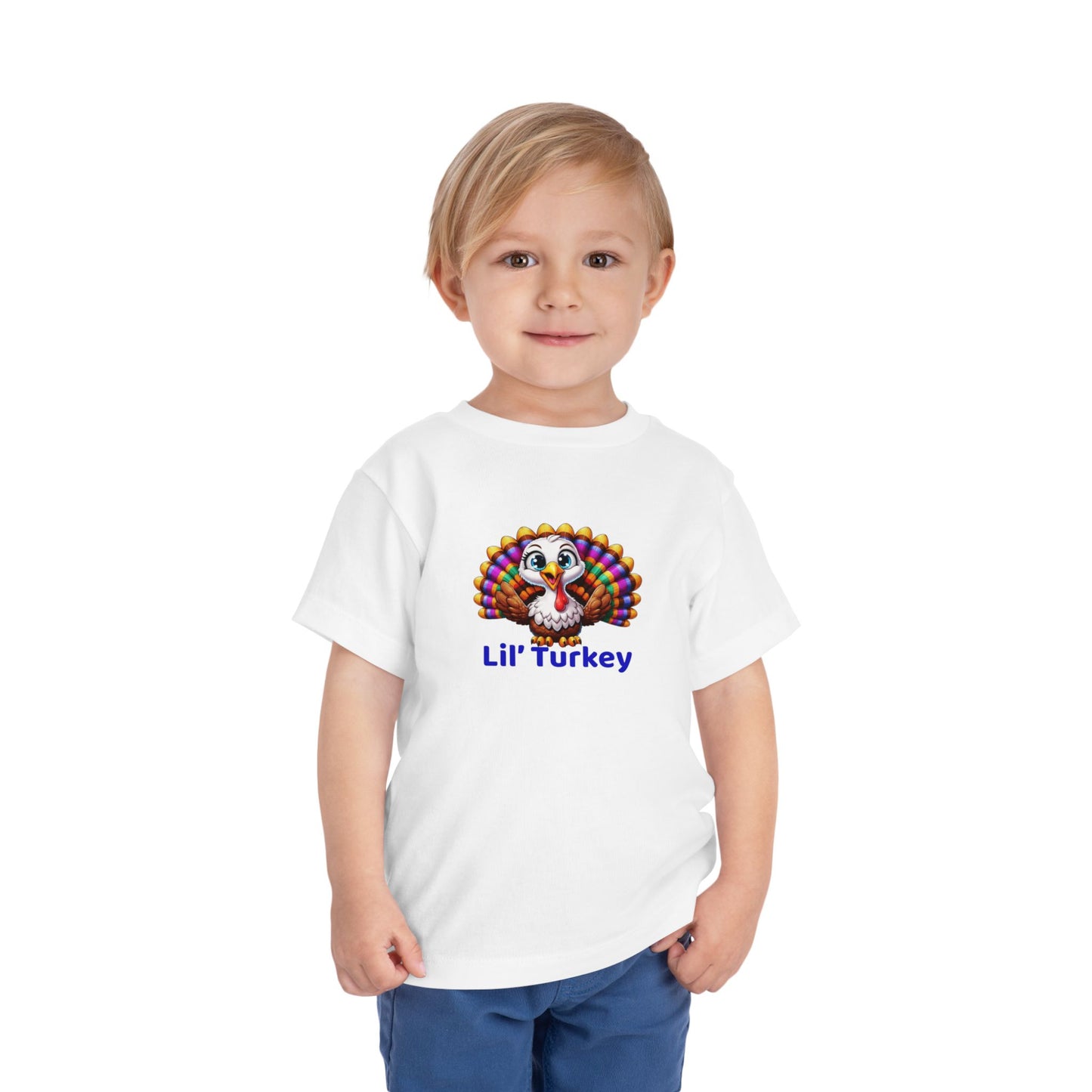 Lil’ Turkey – Toddler Thanksgiving Cotton T-Shirt