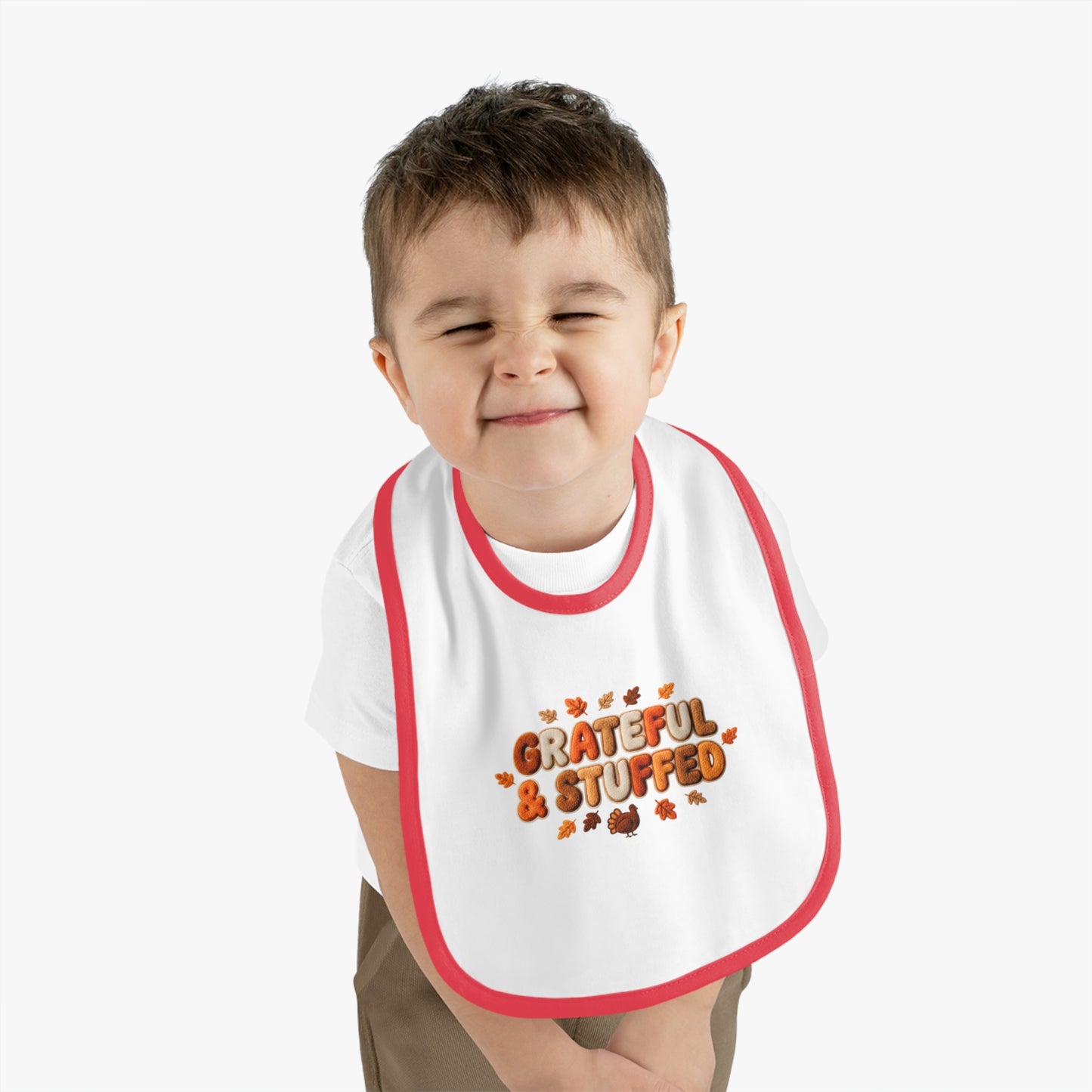 Grateful & Stuffed – Thanksgiving Baby Bib