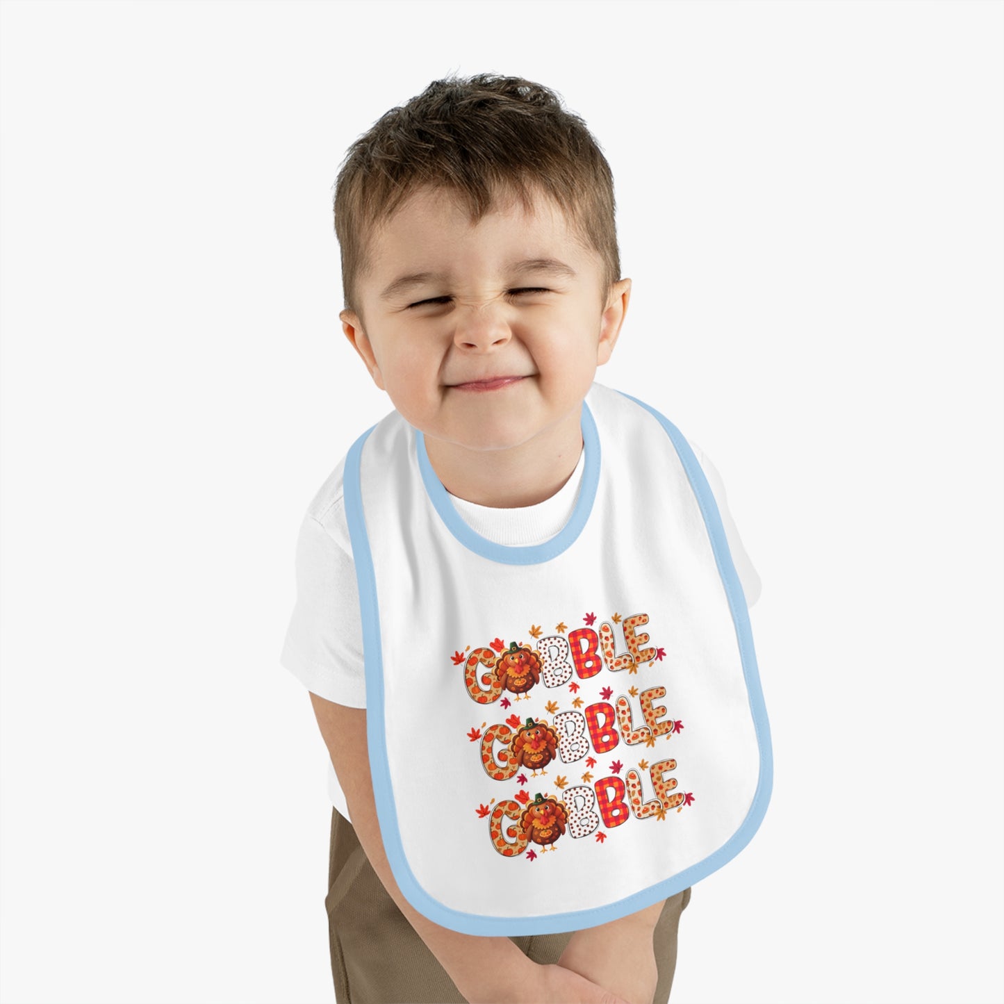 Gobble Gobble Gobble – Thanksgiving Baby Bib