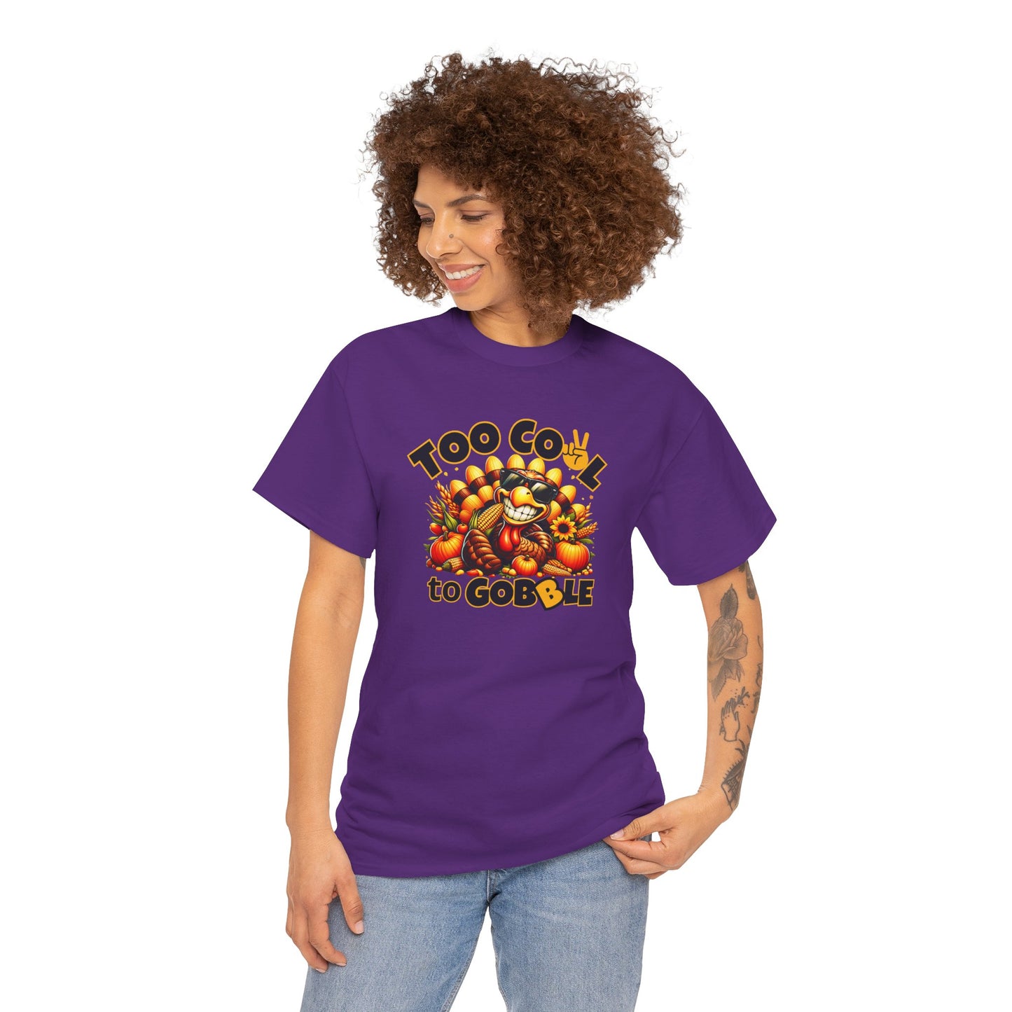 Too Cool to Gobble – Funny Thanksgiving T-Shirt