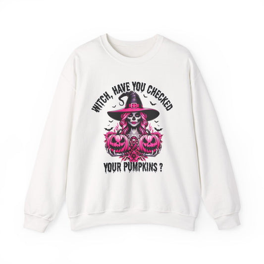 Check Your Pumpkins – Funny Halloween Unisex Sweatshirt
