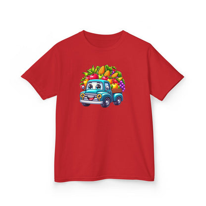 Fall Harvest Truck – Kids Cotton T-Shirt