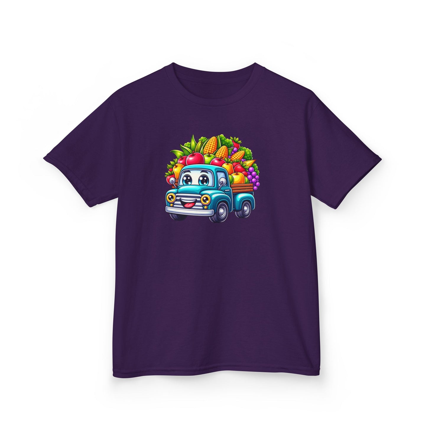 Fall Harvest Truck – Kids Cotton T-Shirt