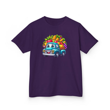 Fall Harvest Truck – Kids Cotton T-Shirt