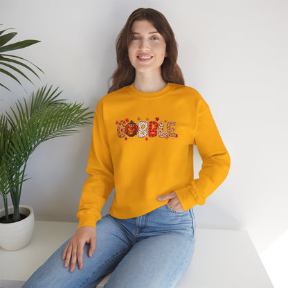 Gobble Thanksgiving Sweatshirt – Cute Fall Turkey Unisex Crewneck