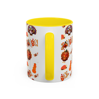 Thanksgiving Ceramic Mug ( 11 oz ) – Gobble Turkey Fall Coffee Cup | Hope & Agoua™