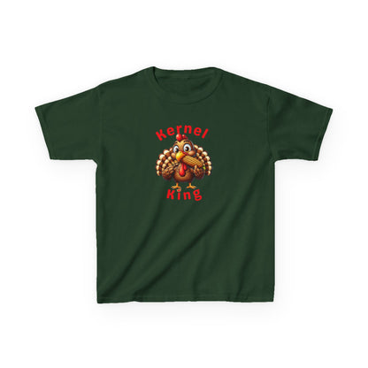 Kernel King – Boys Thanksgiving Cotton T-Shirt