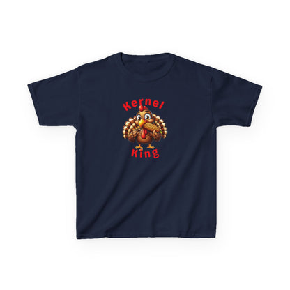 Kernel King – Boys Thanksgiving Cotton T-Shirt