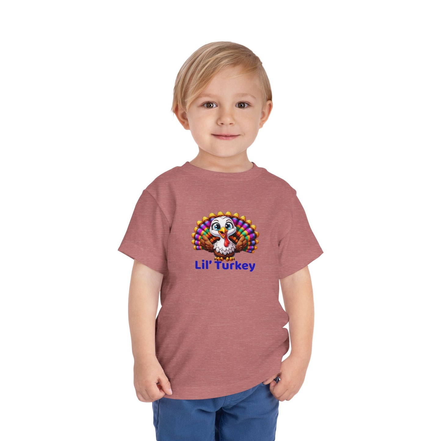 Lil’ Turkey – Toddler Thanksgiving Cotton T-Shirt