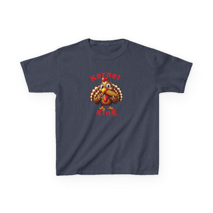 Kernel King – Boys Thanksgiving Cotton T-Shirt