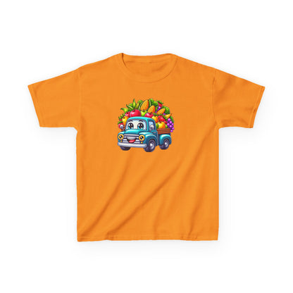 Fall Harvest Truck – Kids Cotton T-Shirt