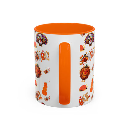 Thanksgiving Ceramic Mug ( 11 oz ) – Gobble Turkey Fall Coffee Cup | Hope & Agoua™