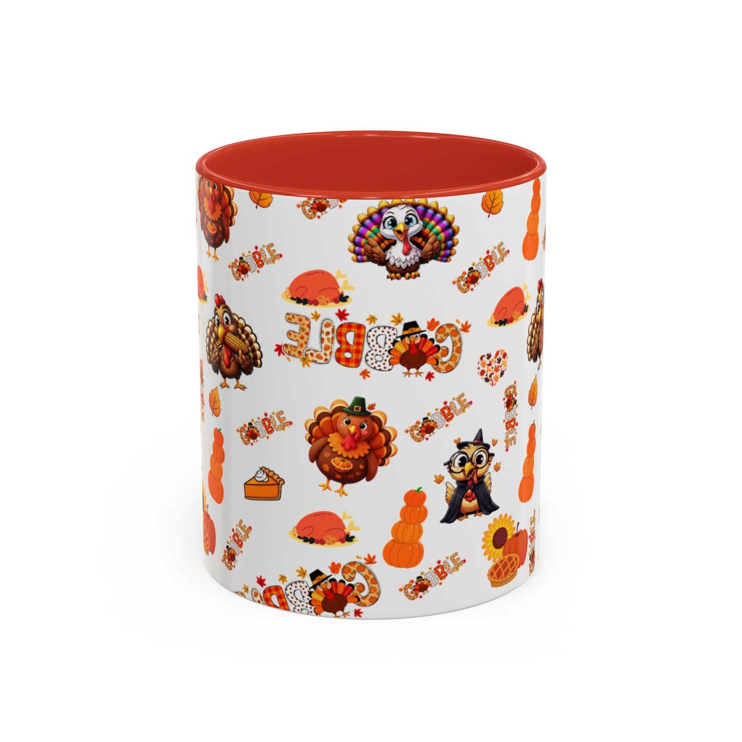 Thanksgiving Ceramic Mug ( 11 oz ) – Gobble Turkey Fall Coffee Cup | Hope & Agoua™