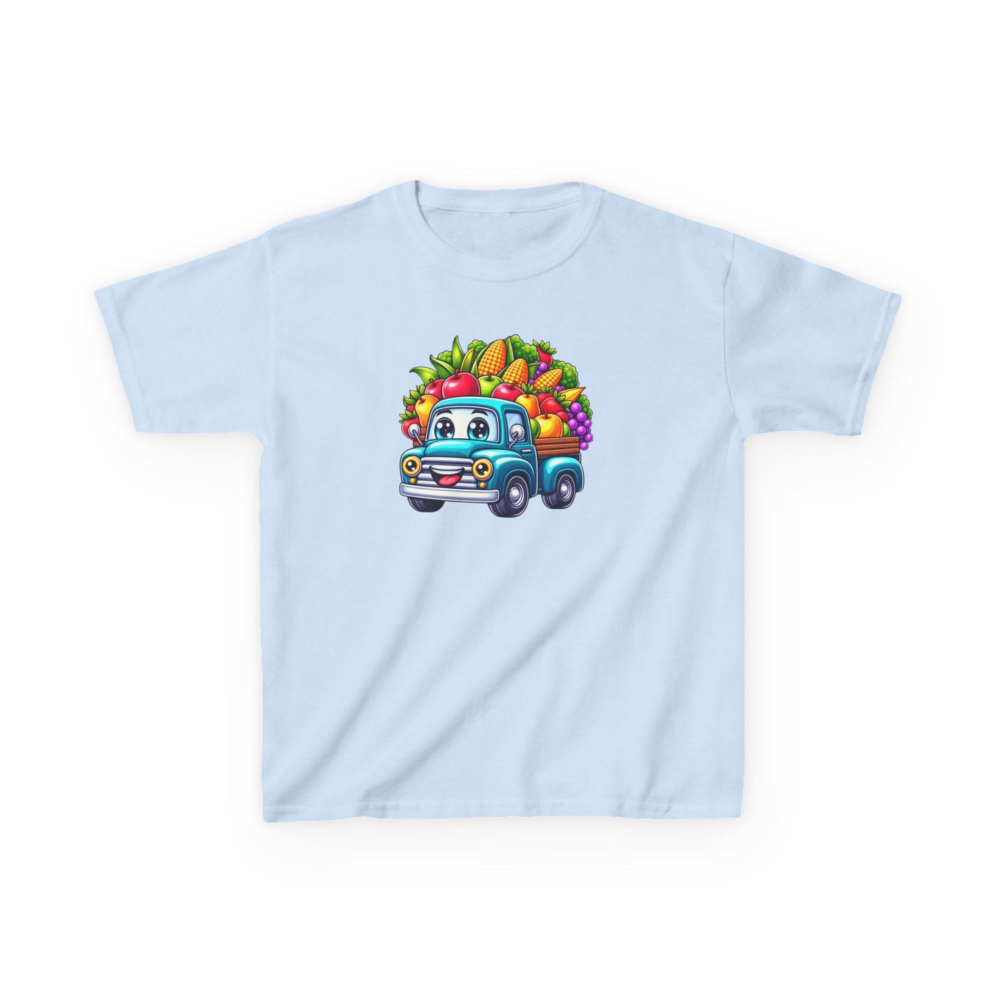 Fall Harvest Truck – Kids Cotton T-Shirt
