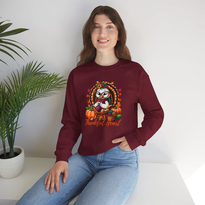 Thankful Heart Crewneck | Cozy Fall & Thanksgiving Unisex Sweatshirt