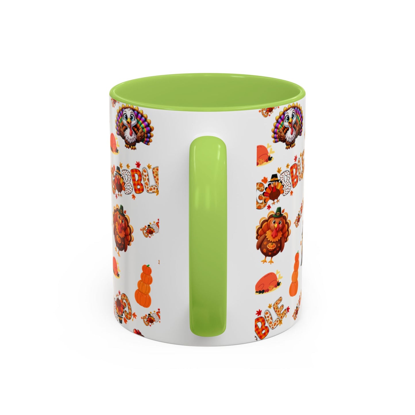Thanksgiving Ceramic Mug ( 11 oz ) – Gobble Turkey Fall Coffee Cup | Hope & Agoua™