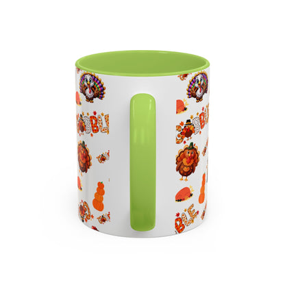 Thanksgiving Ceramic Mug ( 11 oz ) – Gobble Turkey Fall Coffee Cup | Hope & Agoua™