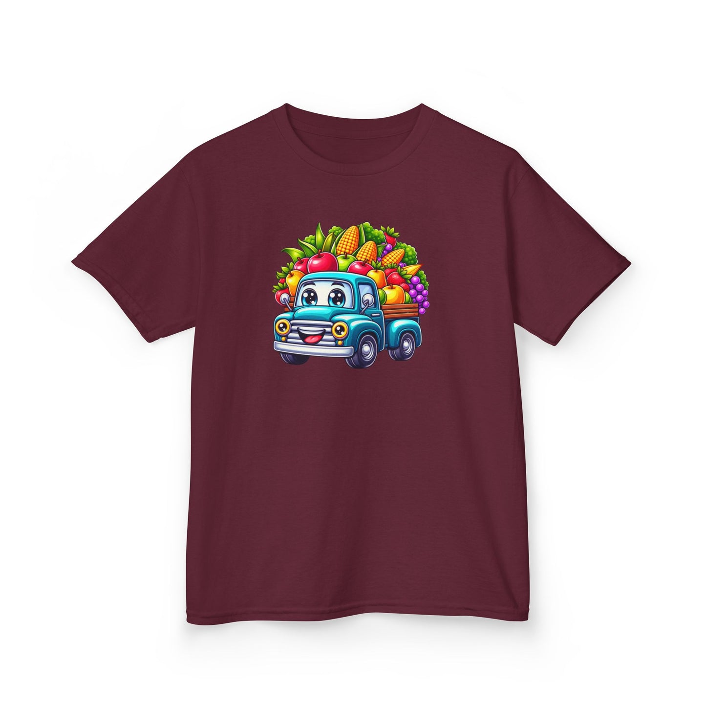 Fall Harvest Truck – Kids Cotton T-Shirt