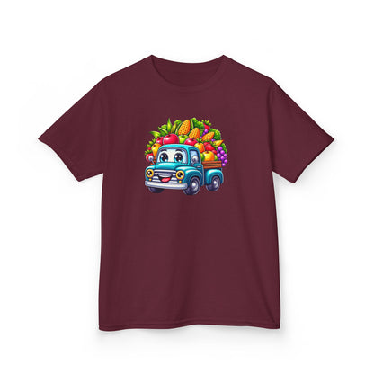 Fall Harvest Truck – Kids Cotton T-Shirt