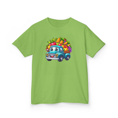 Fall Harvest Truck – Kids Cotton T-Shirt