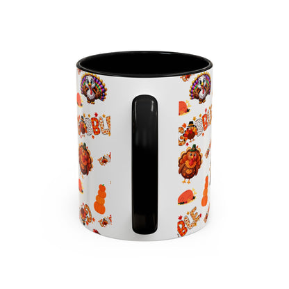 Thanksgiving Ceramic Mug ( 11 oz ) – Gobble Turkey Fall Coffee Cup | Hope & Agoua™