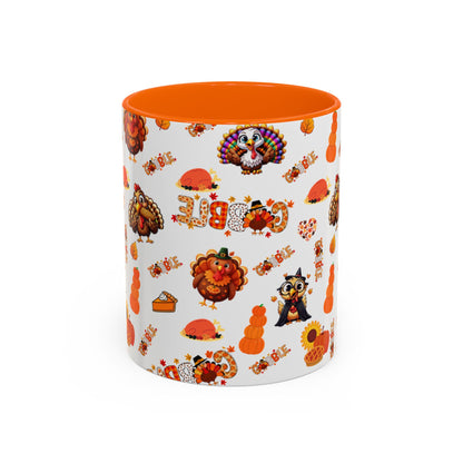 Thanksgiving Ceramic Mug ( 11 oz ) – Gobble Turkey Fall Coffee Cup | Hope & Agoua™