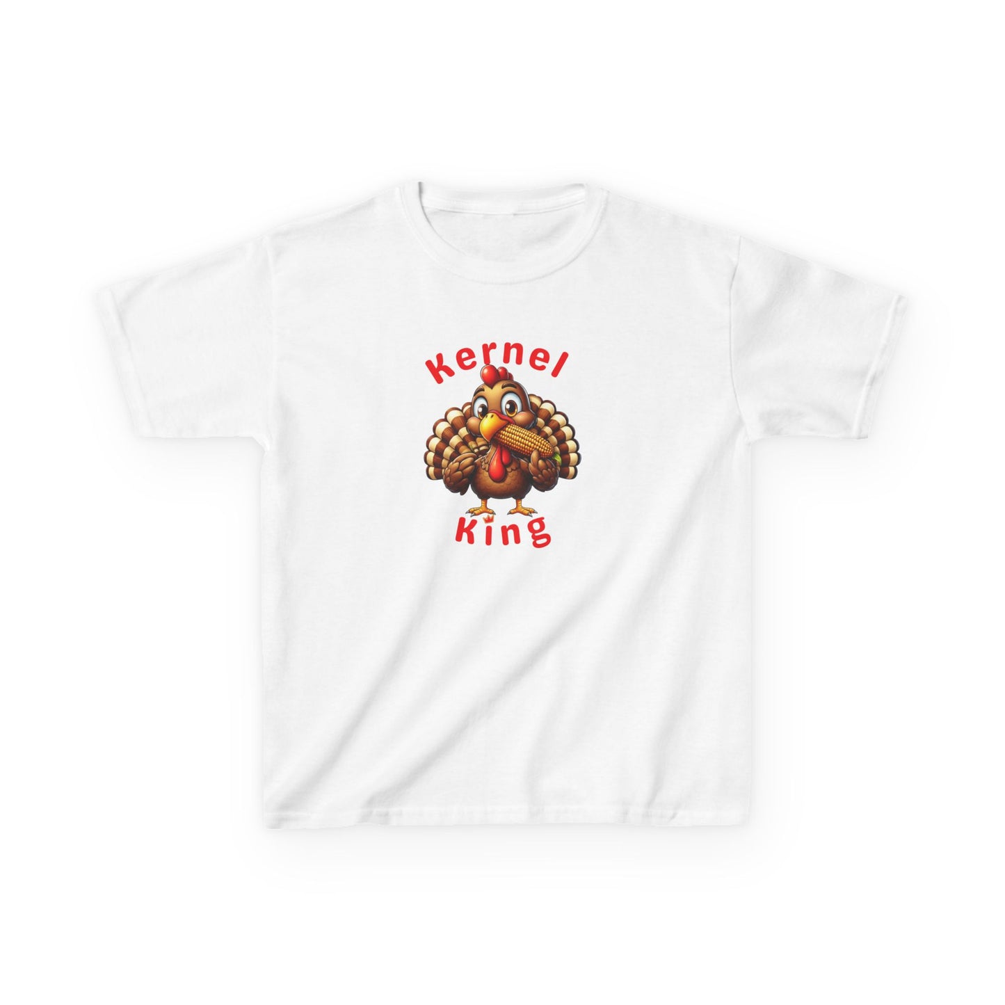 Kernel King – Boys Thanksgiving Cotton T-Shirt