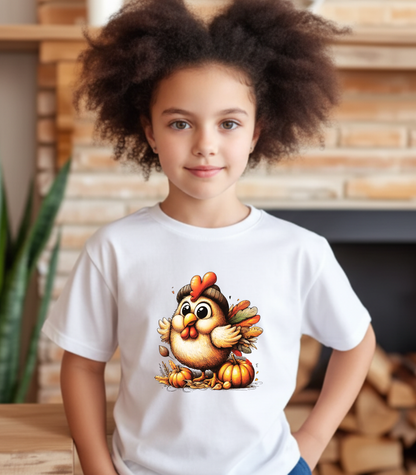 Cute Baby Turkey – Kids Cotton T-Shirt