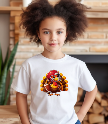 Touchdown Turkey – Kids Cotton T-Shirt