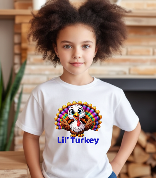 Lil’ Turkey – Kids Cotton T-Shirt