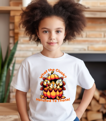 Pumpkin Turkeys – Kids Cotton T-Shirt