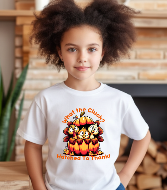 Pumpkin Turkeys – Kids Cotton T-Shirt