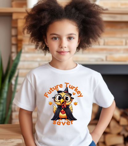Future Turkey Saver – Kids Cotton T-Shirt
