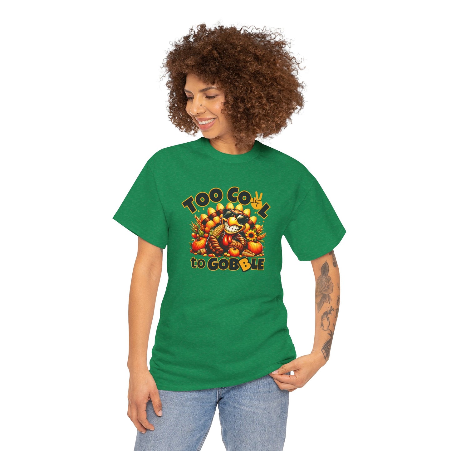 Too Cool to Gobble – Funny Thanksgiving T-Shirt