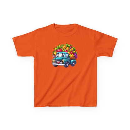 Fall Harvest Truck – Kids Cotton T-Shirt