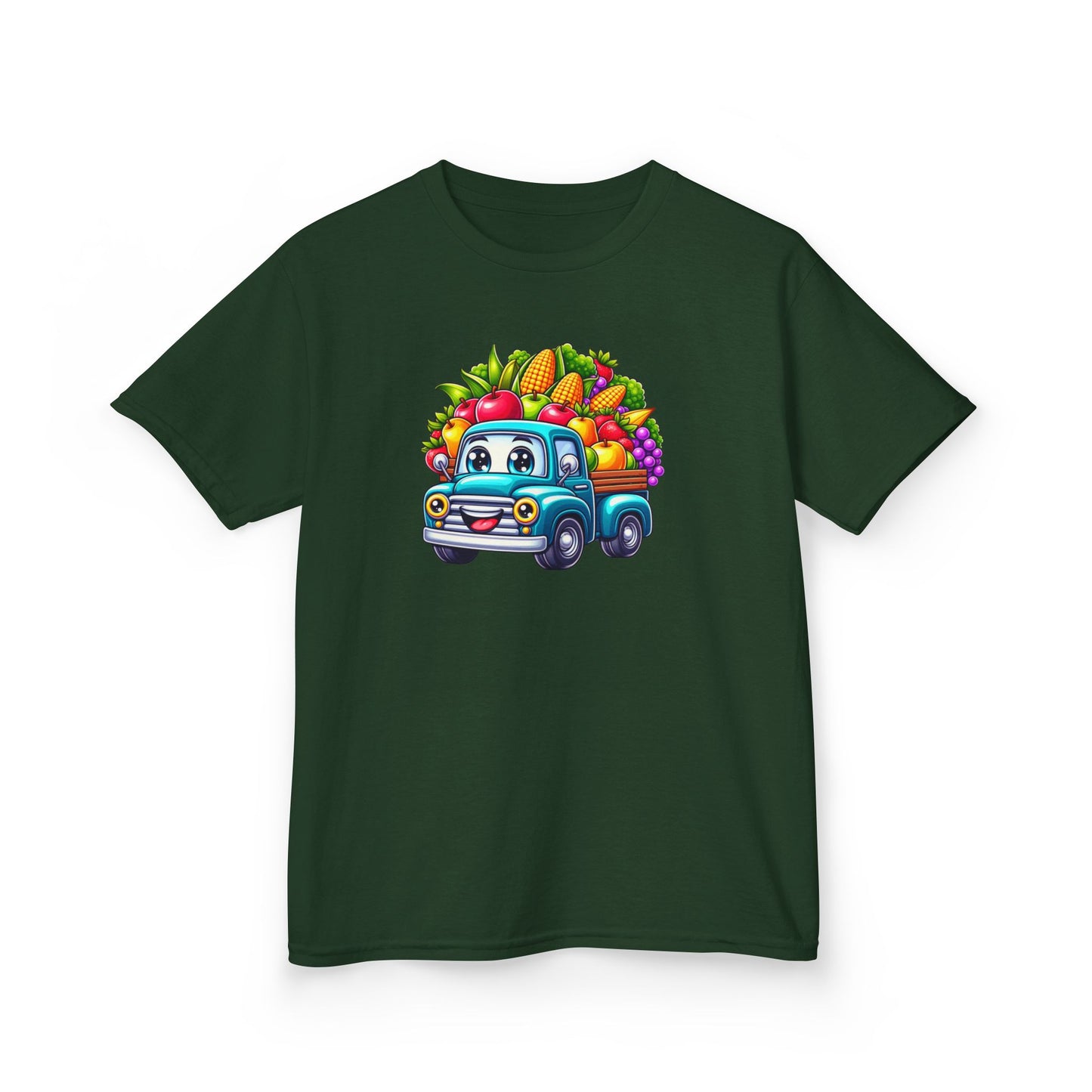 Fall Harvest Truck – Kids Cotton T-Shirt