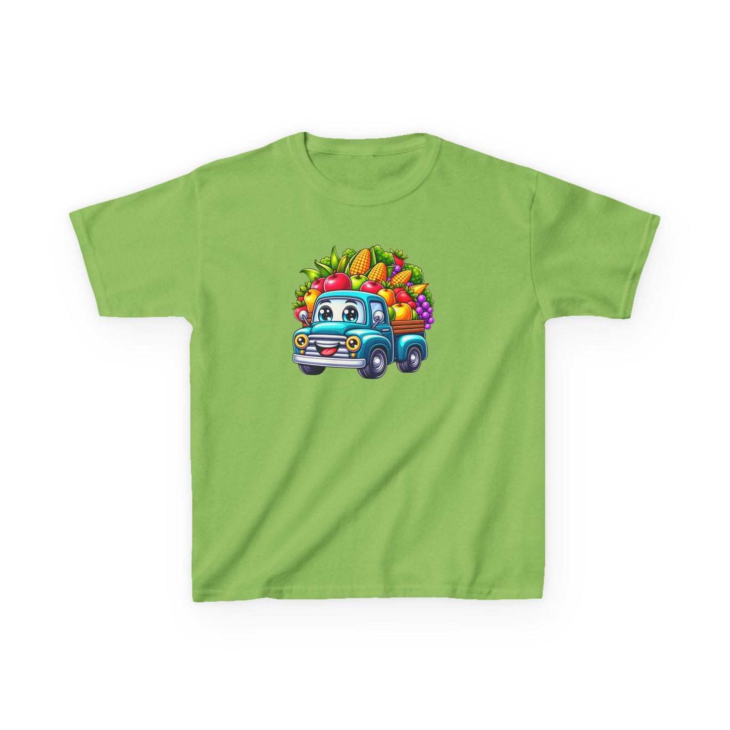 Fall Harvest Truck – Kids Cotton T-Shirt