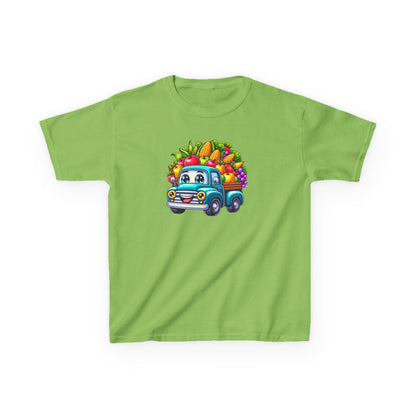 Fall Harvest Truck – Kids Cotton T-Shirt