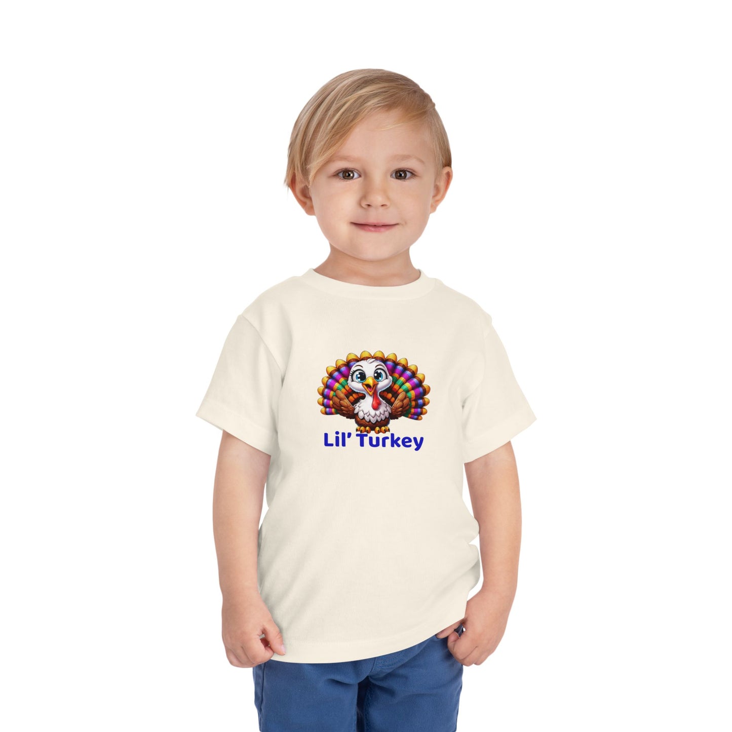 Lil’ Turkey – Toddler Thanksgiving Cotton T-Shirt
