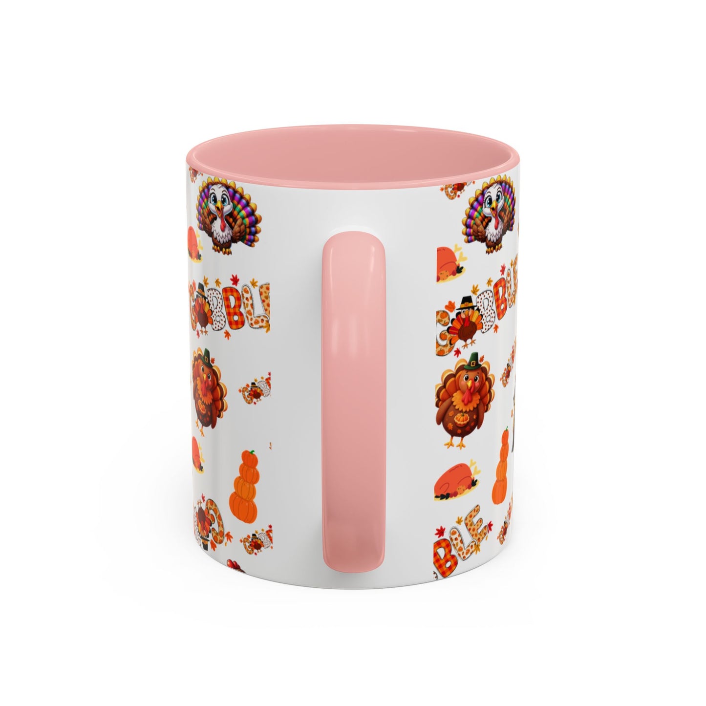 Thanksgiving Ceramic Mug ( 11 oz ) – Gobble Turkey Fall Coffee Cup | Hope & Agoua™