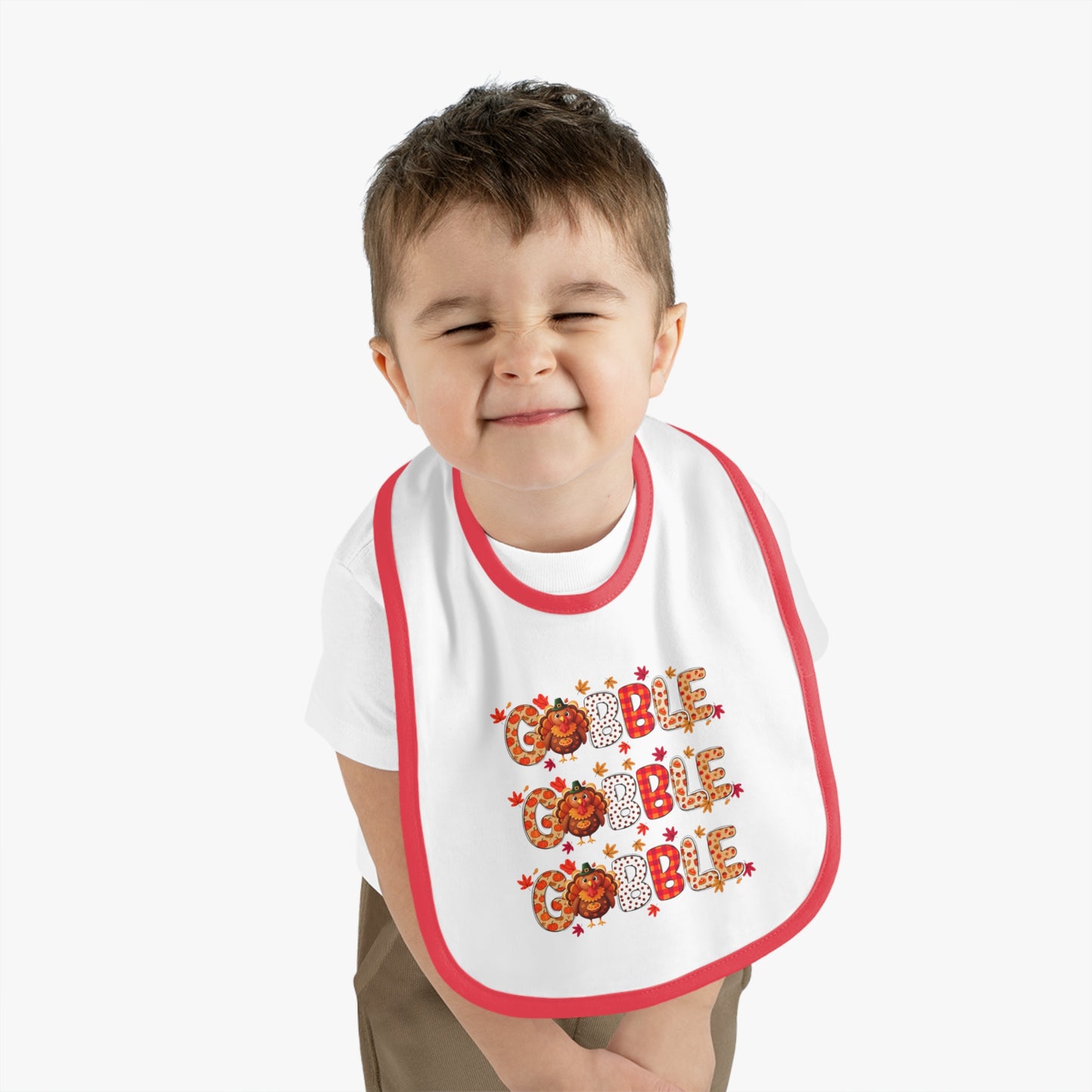 Gobble Gobble Gobble – Thanksgiving Baby Bib