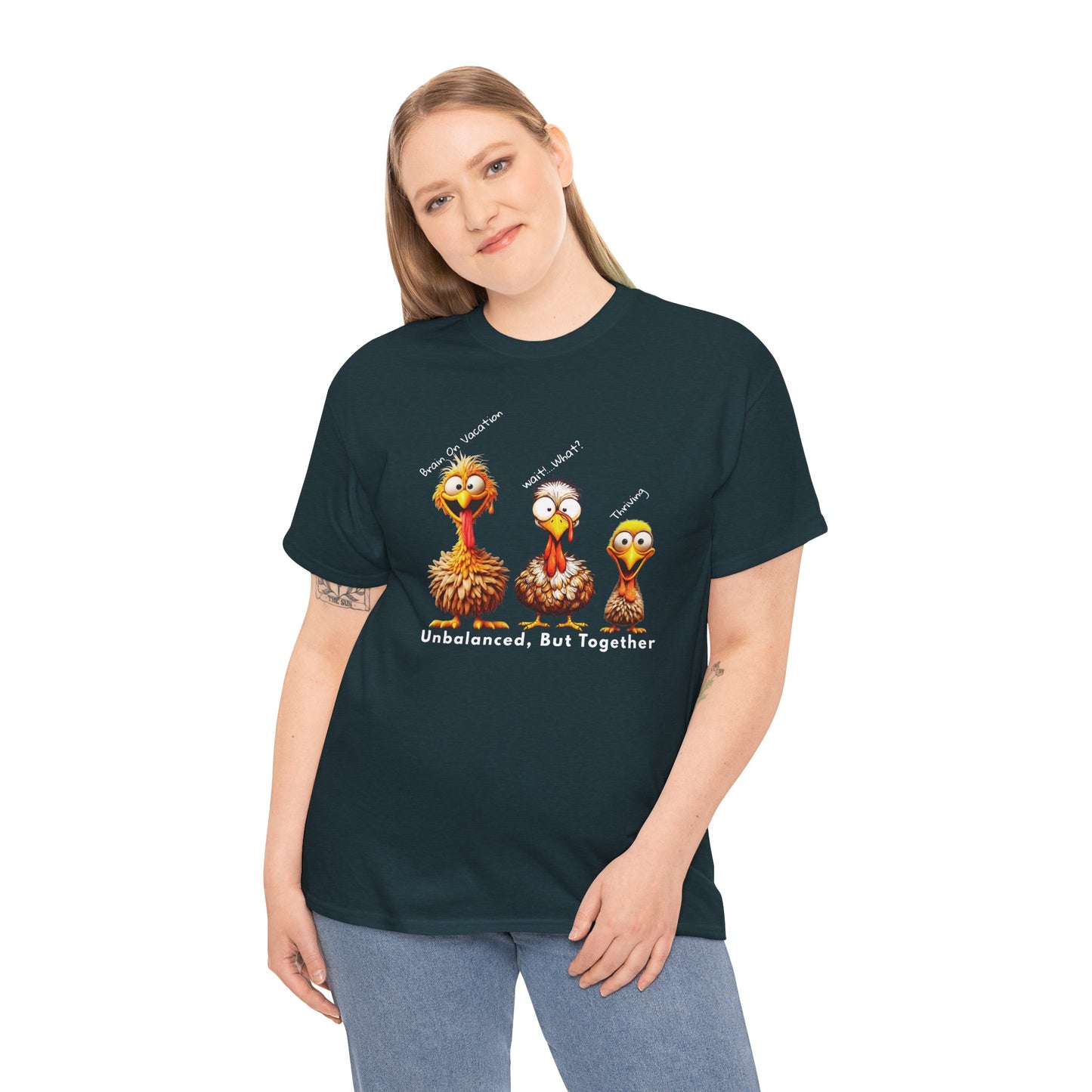 Unbalanced But Together – Funny Thanksgiving Turkey Unisex T-Shirt