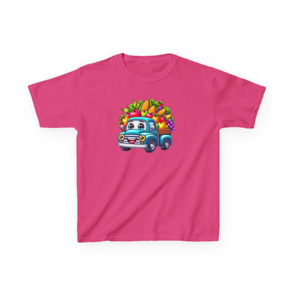 Fall Harvest Truck – Kids Cotton T-Shirt