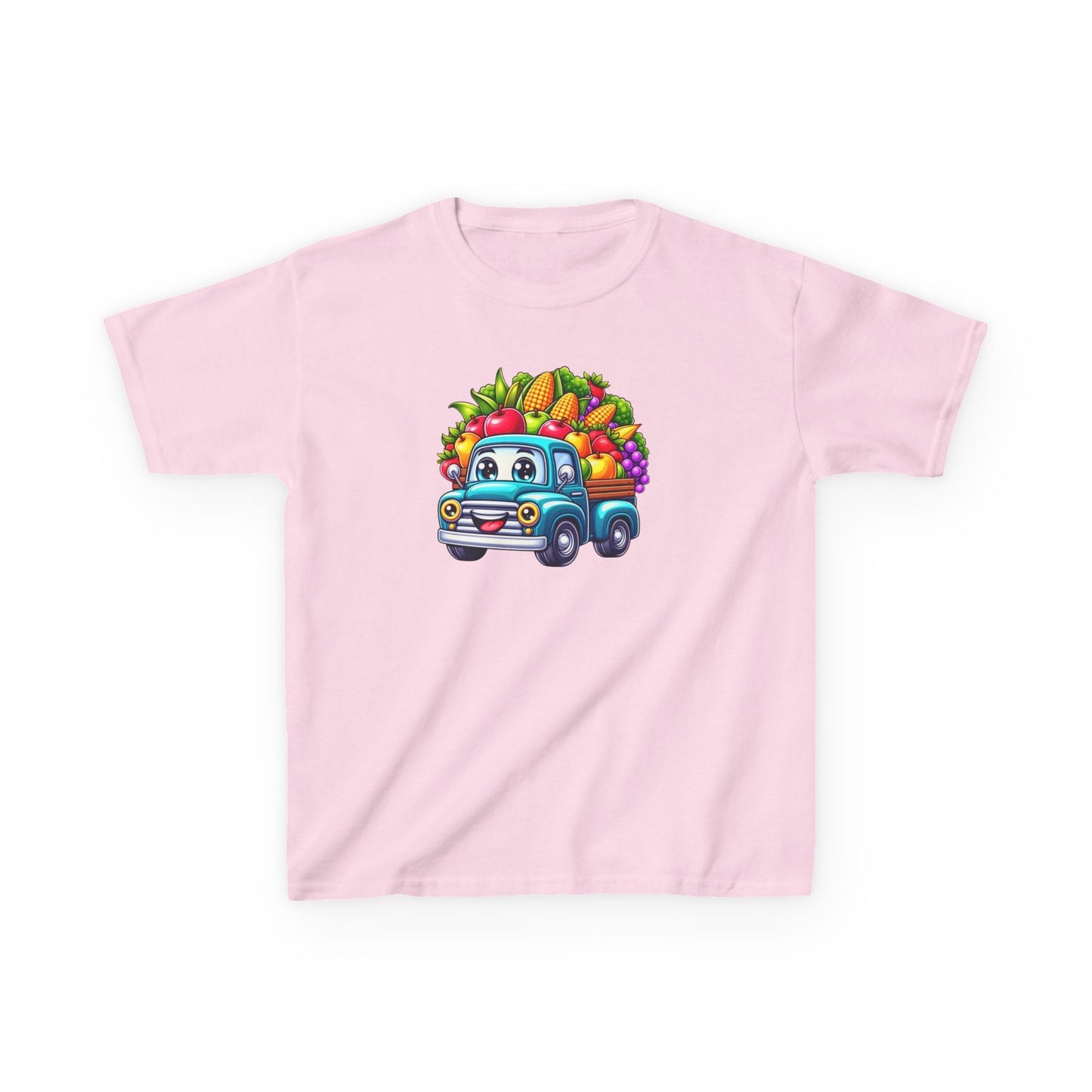 Fall Harvest Truck – Kids Cotton T-Shirt