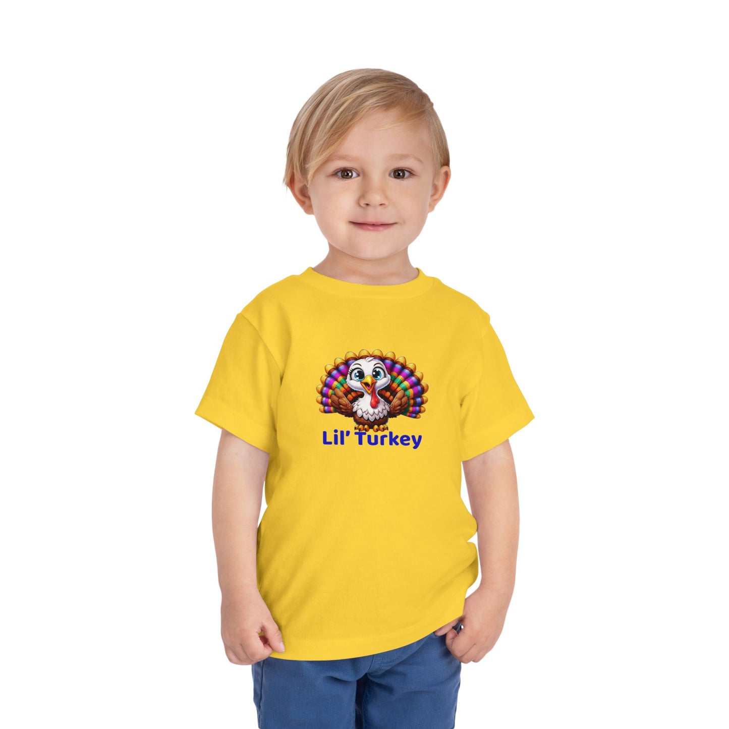 Lil’ Turkey – Toddler Thanksgiving Cotton T-Shirt